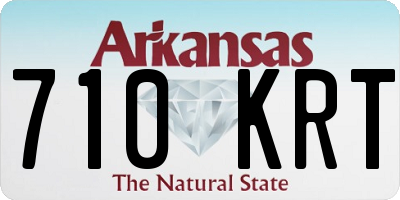 AR license plate 710KRT