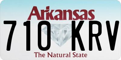AR license plate 710KRV