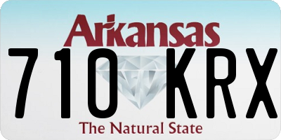 AR license plate 710KRX