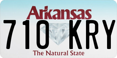 AR license plate 710KRY
