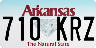 AR license plate 710KRZ