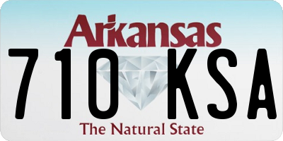 AR license plate 710KSA