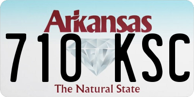 AR license plate 710KSC