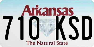 AR license plate 710KSD