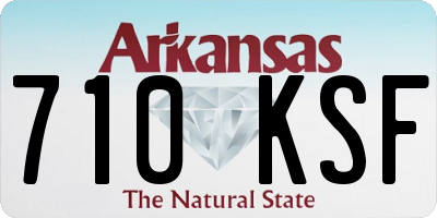 AR license plate 710KSF