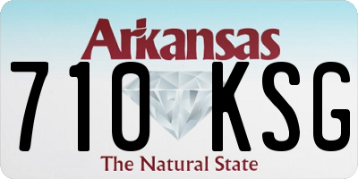 AR license plate 710KSG