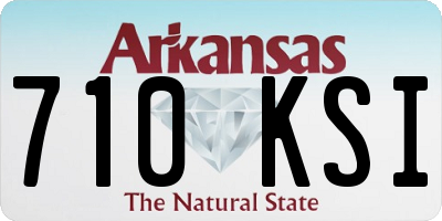 AR license plate 710KSI