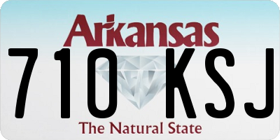 AR license plate 710KSJ