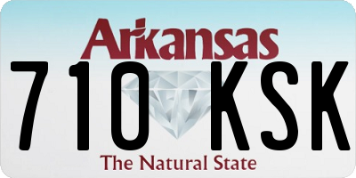 AR license plate 710KSK