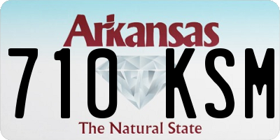AR license plate 710KSM