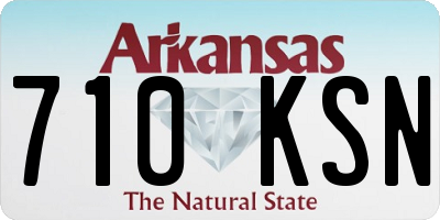 AR license plate 710KSN