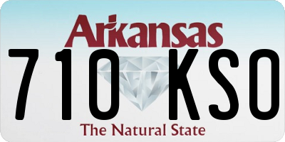 AR license plate 710KSO