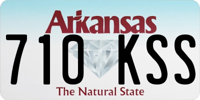 AR license plate 710KSS