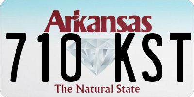 AR license plate 710KST