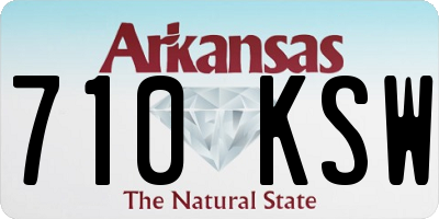 AR license plate 710KSW