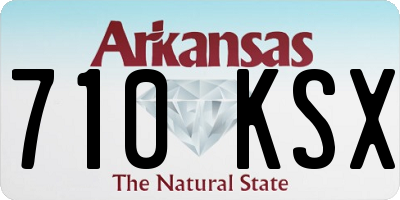 AR license plate 710KSX