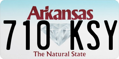 AR license plate 710KSY