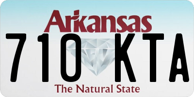 AR license plate 710KTA