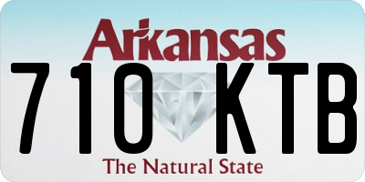 AR license plate 710KTB