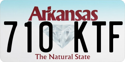 AR license plate 710KTF