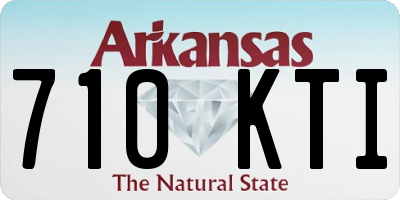 AR license plate 710KTI