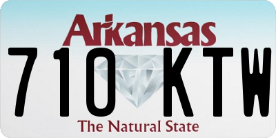 AR license plate 710KTW