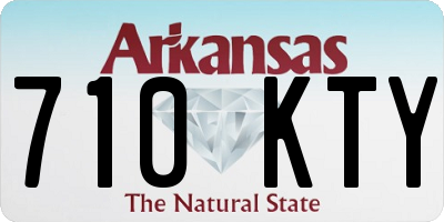 AR license plate 710KTY