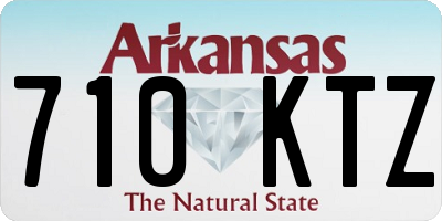 AR license plate 710KTZ