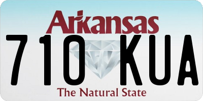 AR license plate 710KUA