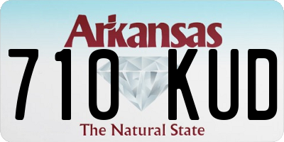 AR license plate 710KUD