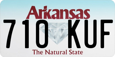AR license plate 710KUF