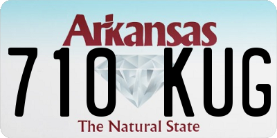 AR license plate 710KUG