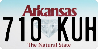 AR license plate 710KUH