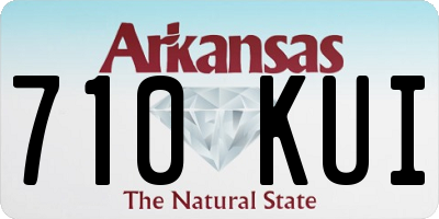 AR license plate 710KUI