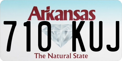 AR license plate 710KUJ
