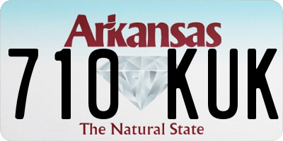 AR license plate 710KUK