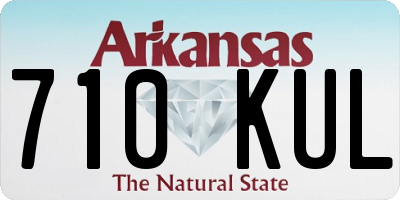 AR license plate 710KUL