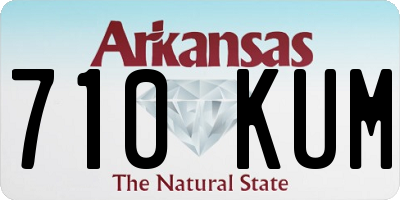 AR license plate 710KUM