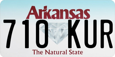 AR license plate 710KUR