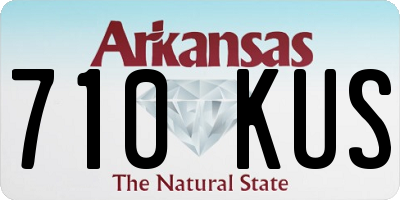 AR license plate 710KUS
