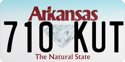 AR license plate 710KUT