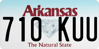 AR license plate 710KUU