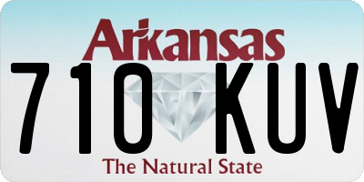 AR license plate 710KUV