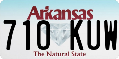 AR license plate 710KUW