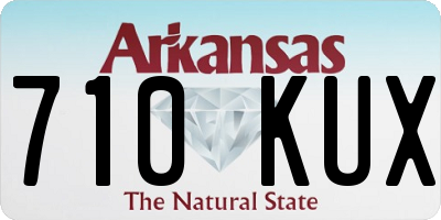 AR license plate 710KUX
