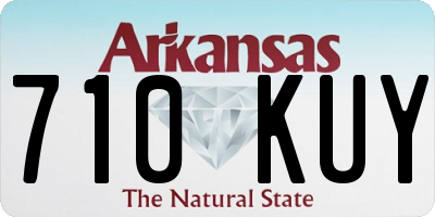 AR license plate 710KUY
