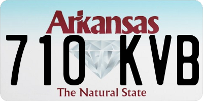 AR license plate 710KVB
