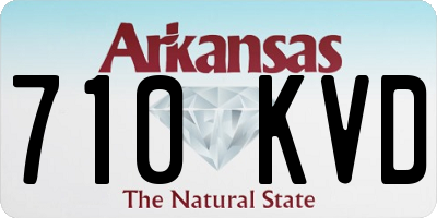 AR license plate 710KVD