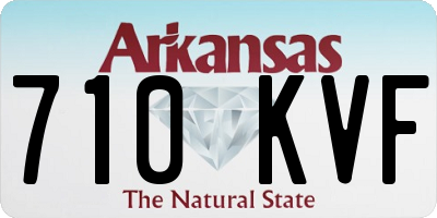 AR license plate 710KVF