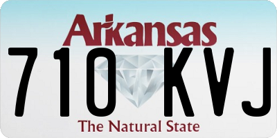 AR license plate 710KVJ